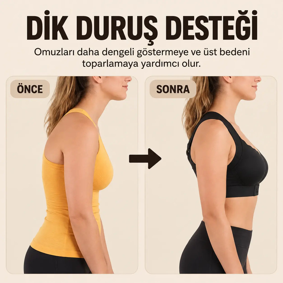 Selvenes™ Dik Duruş Destekli Toparlayıcı Sütyen